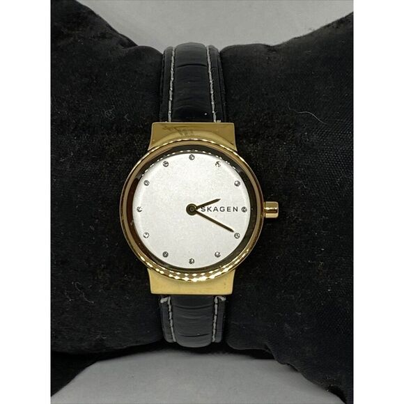 Skagen Freja Lille SKW2666 Women\'s Black Leather Analog Dial Quartz Watch JK584 main image 11